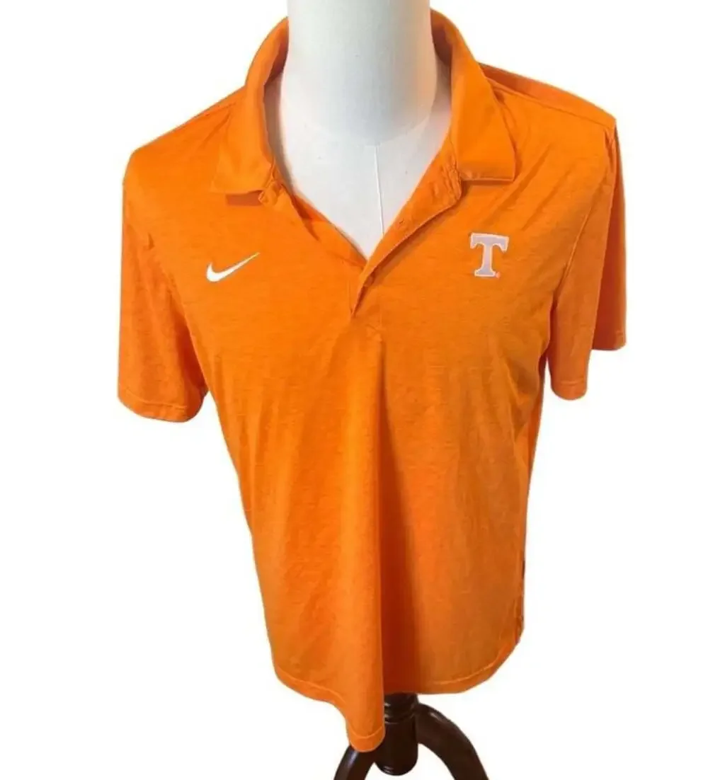Nike Tennessee Volunteers Dri-Fit Orange Polo Shirt Men's Large